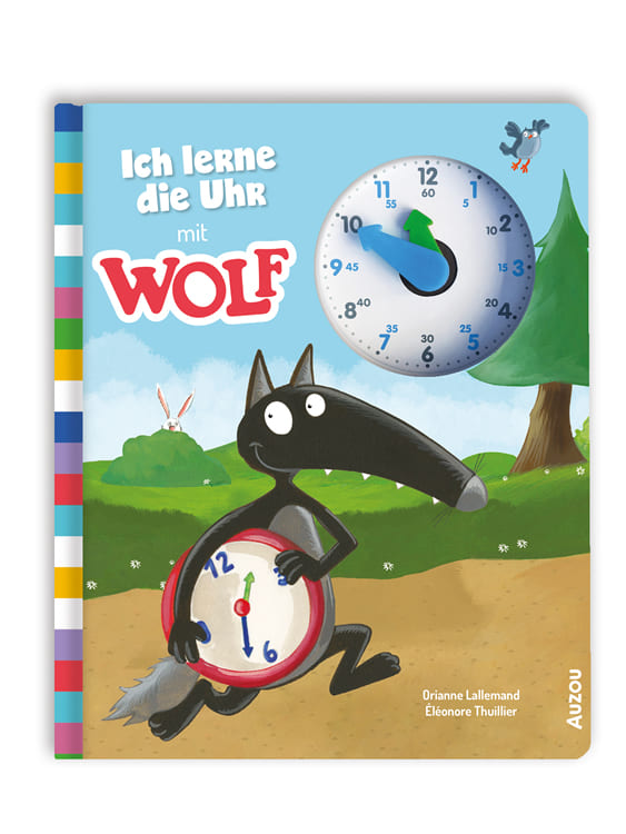 Ich lerne die Uhr mit Wolf