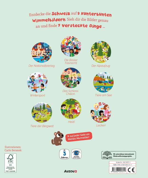 Mein Entdecker-Wimmelbuch: In der Schweiz
