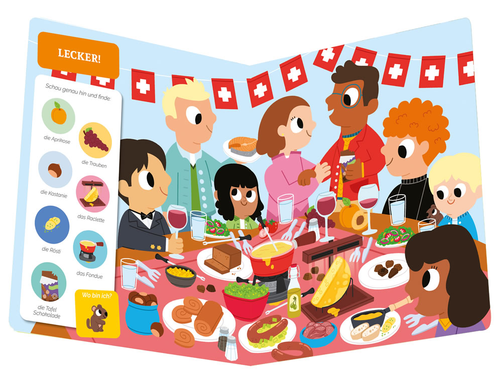 Mein Entdecker-Wimmelbuch: In der Schweiz