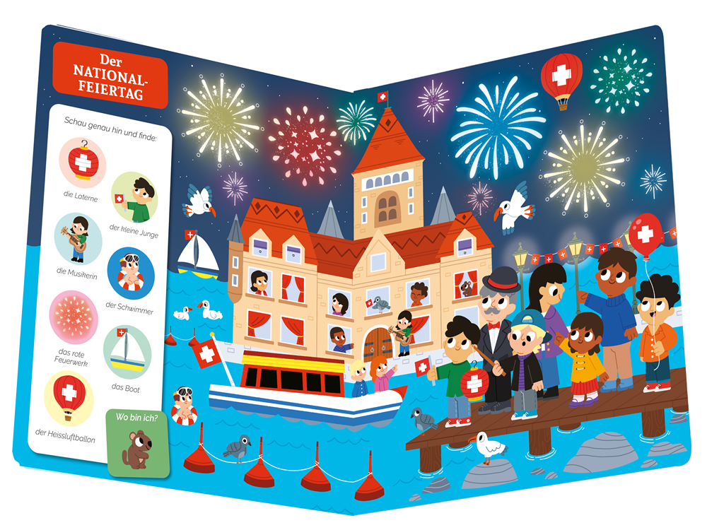 Mein Entdecker-Wimmelbuch: In der Schweiz