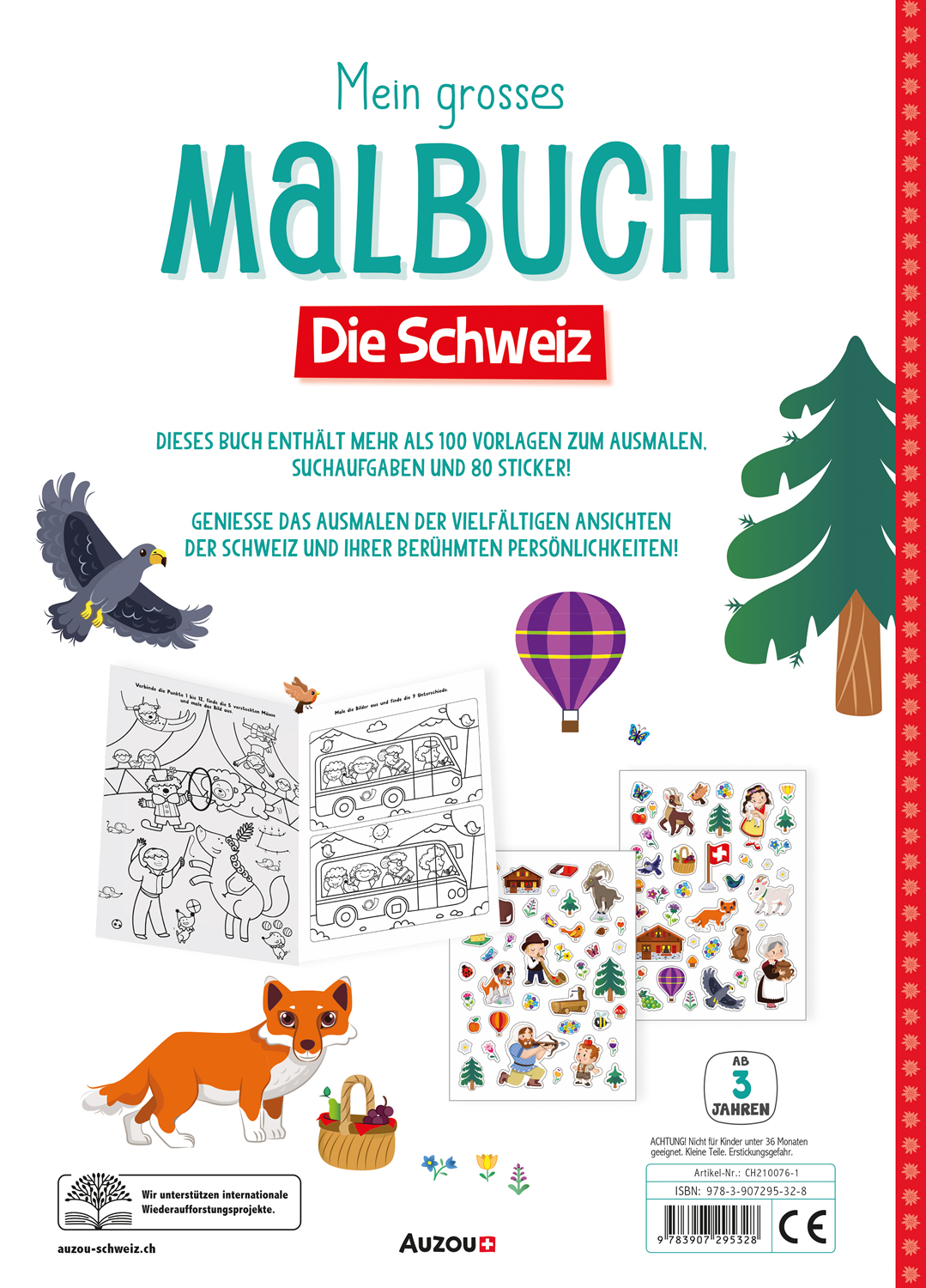 Mein grosses Malbuch: Die Schweiz